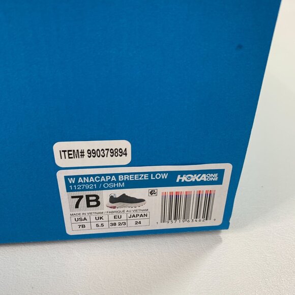 Hoka Women's Shoes Anacapa Breeze Low Top Sneaker Blue Size 7 B - Picture 7 of 7
